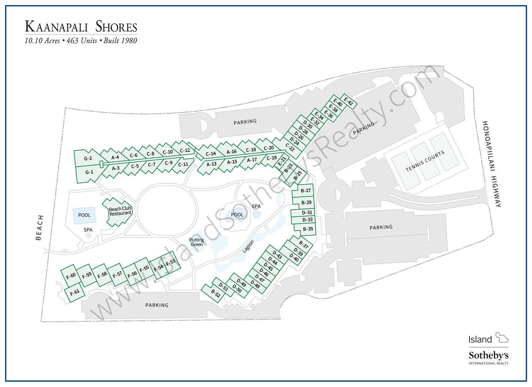 Map of Kaanapali Shores Maui
